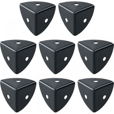 Tischkantenschutz, 8 Stück, Eckenschutz für Möbel, Aluminium, Schwarz, geeignet für Möbelschutz, Dekoration, Antikollision und Anti-Bruch (1/4)