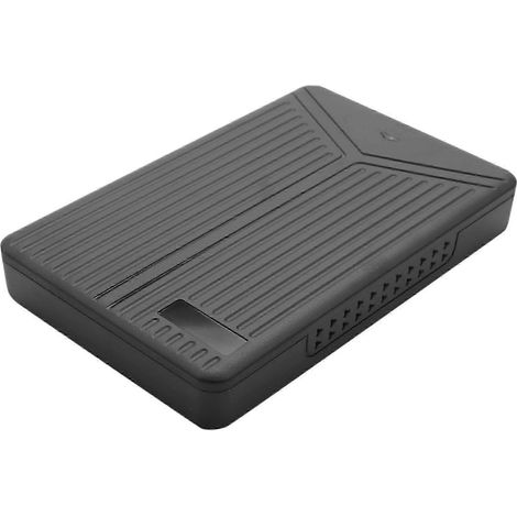 Boîtier pour disque dur USB 3.1 2,5" pour ordinateur portable (SSD) - Compatible avec les disques de 15 mm - Noir (1/5)