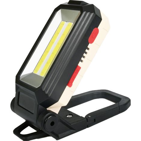 Lampe de travail LED Lumière de Camping Projecteur LED Rechargeable Lampe de Travail Rechargeable Lampe Atelier COB Torche Lampe de Poche avec Base Magnétique pour Garage, Camping, d'urgence, etc