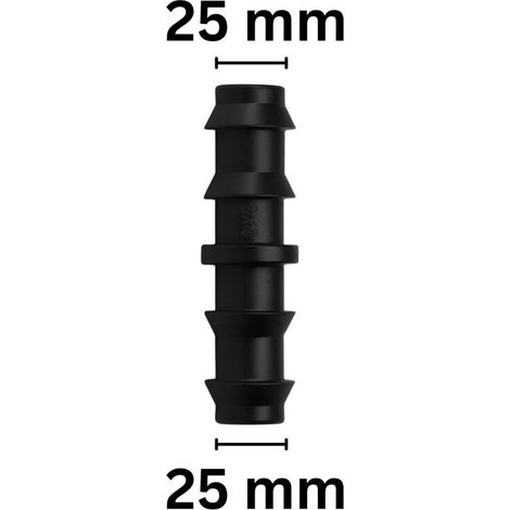 PE raccord 25 mm PE raccord de tuyau raccord Rohrkupplung irrigation (1/5)