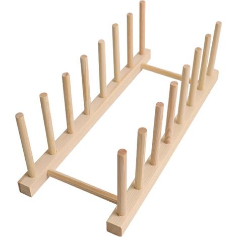 Support de couvercle de casserole de cuisine multifonctionnel, élégant, pratique et peu encombrant, supports de rangement en bois pour casseroles de cuisine durables, 7 grilles (1/5)