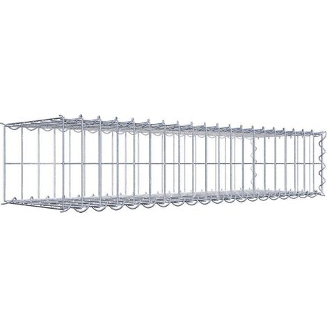 Gabiondeco - Gabion - Element de prolongation en longueur 100 cm x 20 cm x 30 cm (L x H x P). maille 5 x 10 cm. Spirale. Avert.: il manque une grille - Made in Germany (1/5)