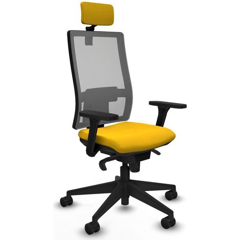 Piqueras et Crespo Horna Chaise de bureau jaune 3D066N2 (1/3)