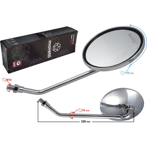 Rétroviseurs R+R pour motos (diamètre du filetage 10 mm) avec homologation (1/4)
