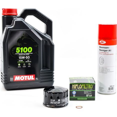 Kit Entretien Vidange pour BMW R 1200 R de 2006 à 2010 - MOTUL 5100 15W50 4L