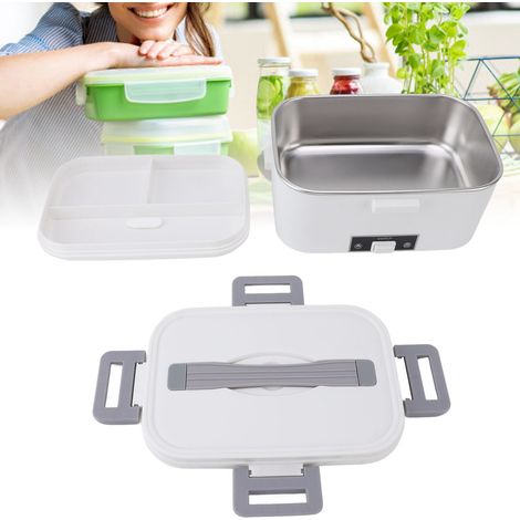 Calentador eléctrico de alimentos, modelo SUS304, 1,8 l, con calentamiento de 360°, recipiente interior apto para lavavajillas, portátil para el hogar, el coche o la oficina, enchufe estadounidense 11 (1/5)