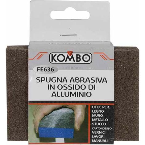 Set 2 Spugne Abrasive in Ossido d'Alluminio dim Singola: 100X70X25mm