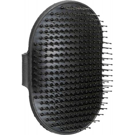 Brosse caoutchouc 8 × 13 cm noir pour animaux - Trixie (1/4)