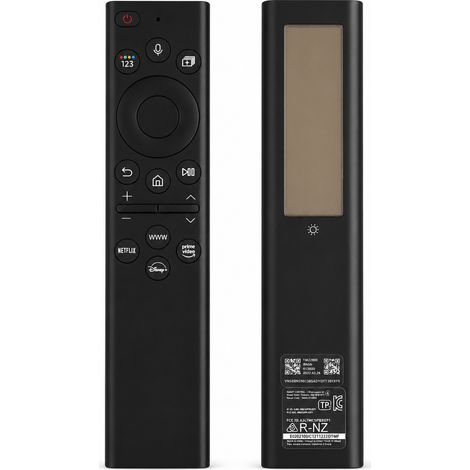 Telecomando Bluetooth a comando vocale solare per TV Samsung, compatibile con BN59-01385D, USB-C, nero (1/5)