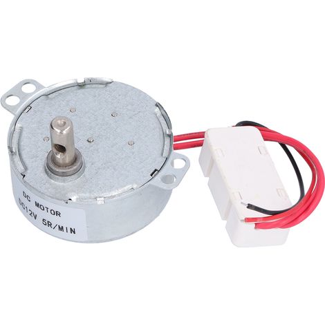 Moteur CC 50TYC à faible consommation pour distributeurs automatiques, 12 V CC, 5 tr/min, rotation antihoraire/horaire. (1/5)