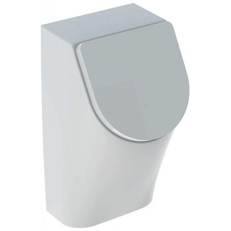 Geberit – Urinoir mural avec couvercle – Entrée et sortie arrière – Siphon invisible – Fixation cachée – Rincage automatique 0,5 l