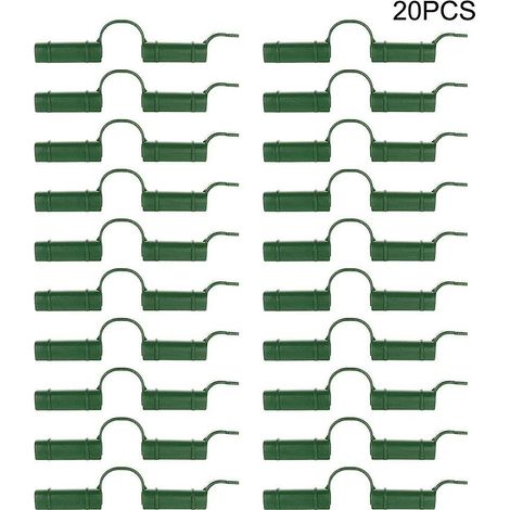 20 Stück Gewächshaus-Befestigungsklammern, Gewächshaus-Rohrklammern, festes Werkzeug, Gartenplanen-Sonnenschutzklammern 1,1 cm (1/5)