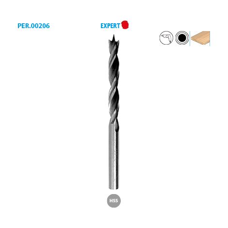 Leman - Foret hélicoïdal HSS bois 3x33x61 mm (1/2)