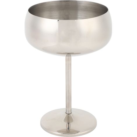 Verre Vin Métal 304 Inox 400ML Capacité Multifonction Cocktail – Yaourt En-cas Bonbons Salades (1/5)