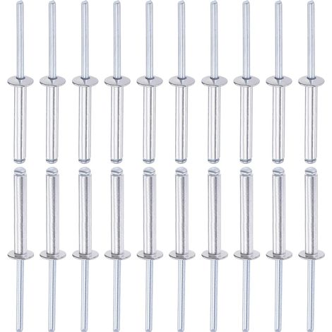 5mm x 35mm (DxL) Blind Rivets - 120Pack - Good for Machinery Assembly - Aluminum Open Dome End Rivet (1/5)