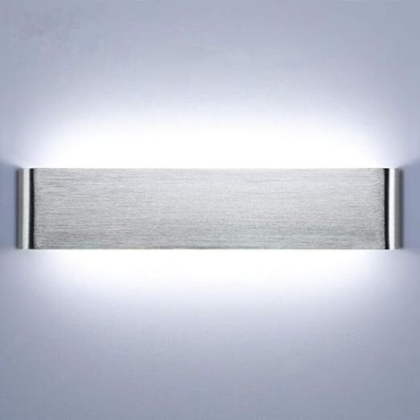 40 cm LED-Wandleuchte für den Innenbereich, 18 W, 6000 K, Aluminium, für Schlafzimmer, Flur, Wohnzimmer, Treppenhaus