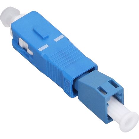 Lot de 3 adaptateurs à fibre optique SC mâle vers LC femelle, convertisseur pour stylo lumineux rouge et wattmètre (1/5)