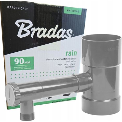 Regenwassersammler 90 mm, grau (1/5)