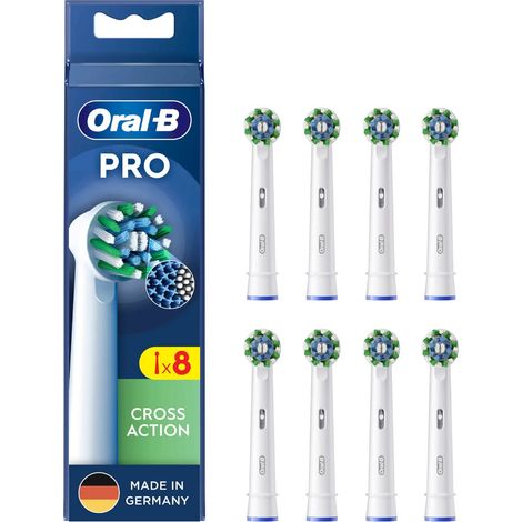 Oral-B CrossAction 8 pieza(s) Blanco