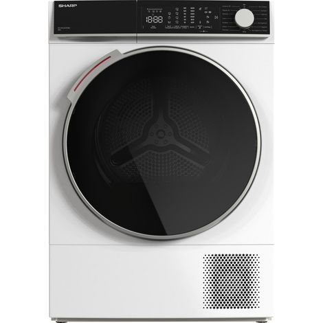 Sharp KD-NHL8S9GWC asciugatrice Libera installazione Caricamento frontale 8 kg Bianco