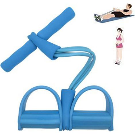 Fascia elastica di resistenza per stretching e rafforzamento muscolare – Set di 5 livelli di intensità (dal giallo al nero), lattice naturale, 150 x 5 cm (1/4)