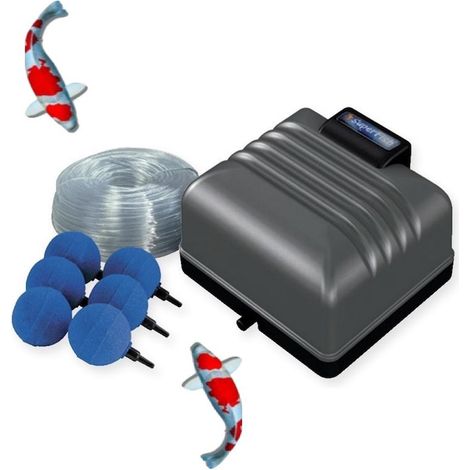 Kit Pompe à Air 1200 l/h, Pour Bassins De Jardin Et Étangs De 2000 L (1/5)