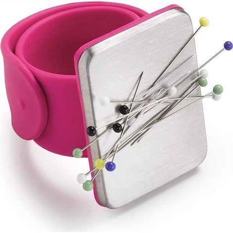 Lntyq Cinturino magnetico da polso, porta spilli magnetico, bracciale magnetico per spilli, cuscinetto magnetico per spilli da cucito, porta spilli magnetico con bracciale per cucito e ricamo fai da t (1/5)