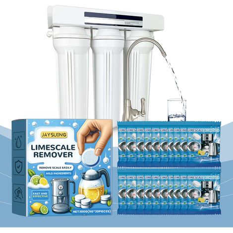 Mehrzweck-Brausetabletten zur Entkalkung von Wasserkochern – 100 g (5 g 20 Stück) -- DE (1/5)