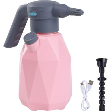 Flacon pulvérisateur électrique, pot d'arrosage automatique, pulvérisateur rechargeable avec bec réglable pour le jardinage, la fertilisation (2 L) (1/5)