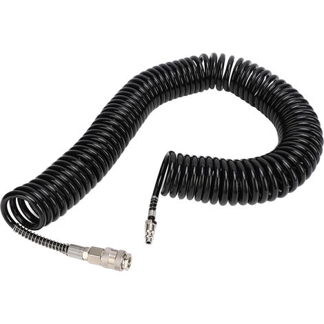 12 m langer, rückstoßfester Druckluftschlauch mit Knickschutz für Kompressoren der Duster-Pumpe.