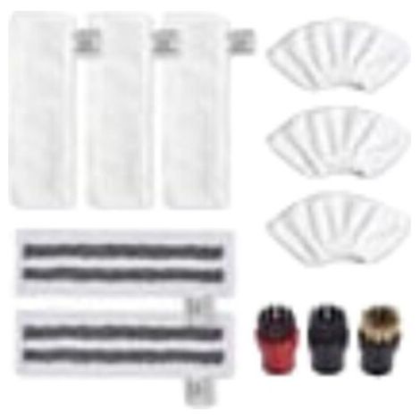FENOPLASTICAUlisem Accessoire pour Karcher Easyfix SC2 SC3 SC4 SC5 Bonnettes Microfibre Lingettes Serpillière Chiffons Brosses à Buse Ronde pour Nettoyeur Vapeur Pièces de Rechange (1/4)