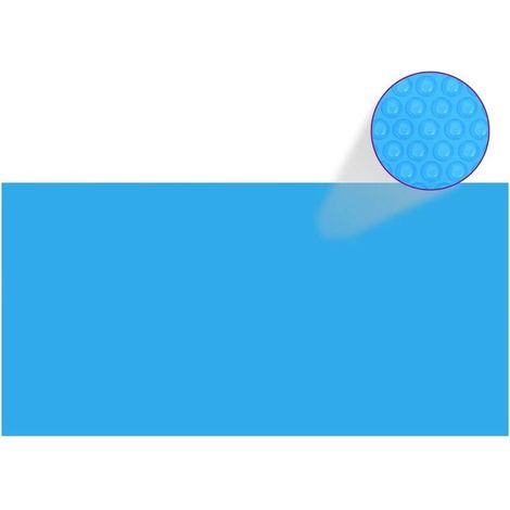 Bâche rectangulaire pour piscine hors sol – 549 x 274 cm – en polyéthylène résistant UV – couleur bleue – étanche et anti-déchirure (1/3)