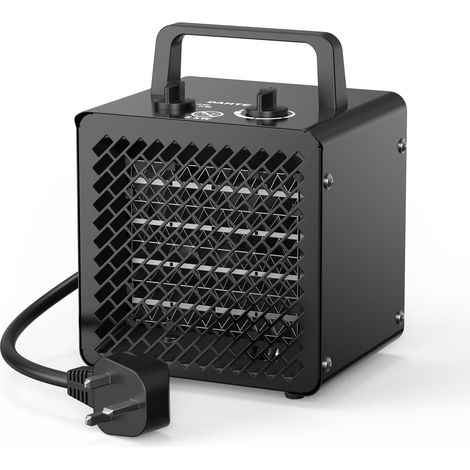2000W Ceramic Fan Heater with Thermostat – Portable Electric Heater for Garage, Workshop, Office & Home [Energy Class A]