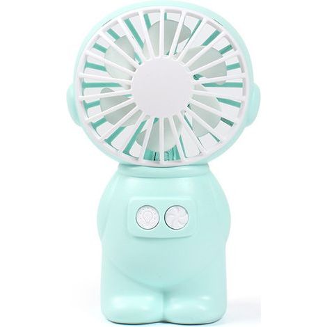 Ventilatore portatile – Mini ventilatore da tavolo – Forma a cane – Motore senza spazzole – 3 velocità – Ricaricabile tramite USB – Ideale per viaggi, ufficio e attività all'aperto – 1 pezzo (1/5)