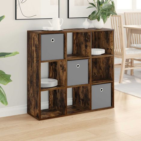 vidaXL  Sideboard  with Drawer Smoked Oak 88.5 x 29 x 84.5 cm