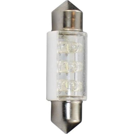 2 Ampoules LED Navette C5W 12 V 0.48W 36mm Blanc