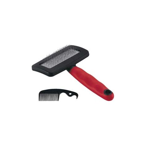 SPAZZOLA CARDATRICE GRO 5944 MEDIUM CANI E GATTI PELO MEDIO E LUNGO- - cm.16X9,8X3,3h. - 3 pezzi FERPLAST
