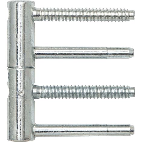 Otlav Türband 3-DIM, Türscharnier, 2-teilig, für gefälzte Holztüren an Holzstöcken, universal, 3D verstellbar, Band 16 mm, Stahl verzinkt (1/3)