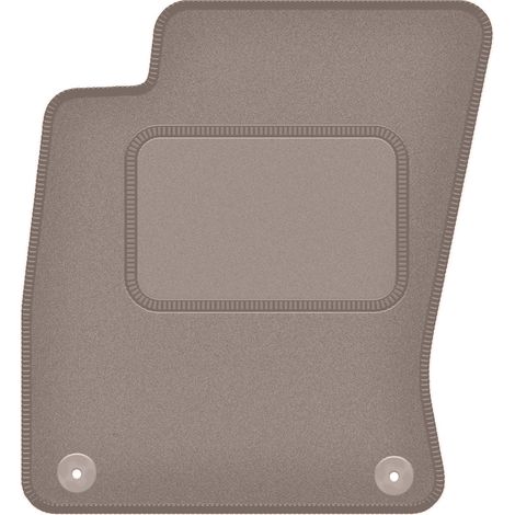 Fahrermatte aus Samt für: Audi A8 D3 Lang (2002–2009), beige