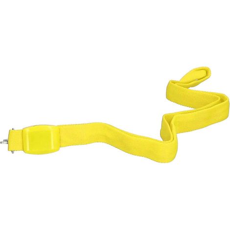 Collier LED réfléchissant anti-décoloration pour chien, logo personnalisable, boîte carrée pour carte d'identification LED, lanière pour chien (jaune) (1/2)