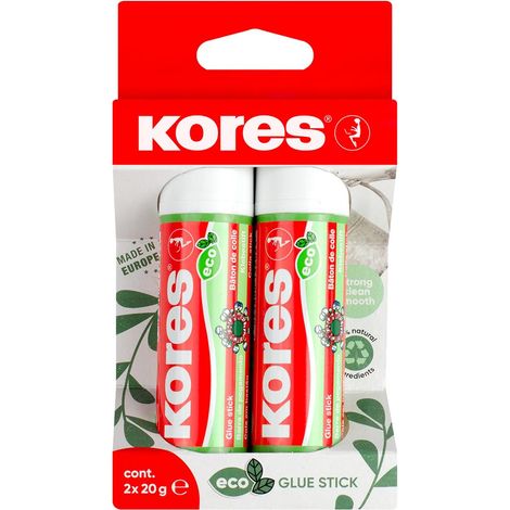 Bâton de Colle Écologique, Adhésif à Forte Adhérence, Colle de Bricolage Sûre et Non Toxique pour l'Artisanat, Respectueuse de l'Environnement, Paquet de 2 x 20g (1/5)