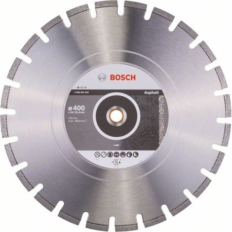 Standard-Asphalt-Diamant-Trennscheibe: 400 x 20 / 2540 x 36 x 8 BOSCH 2608602626 (1/5)