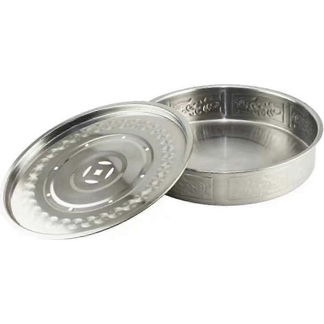 Plateau à thé, boîte de table facile à nettoyer avec égouttoir, plateau à thé avec support pour théière, plateau de table pour pique-nique, camping et tasse à thé à la maison-18cm (1/5)