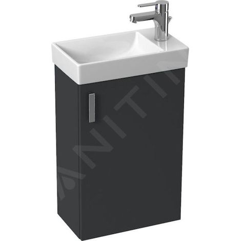 Jika Petit - Meuble avec lave-mains 41x66x23 cm, gris H45J5111753011 (1/3)