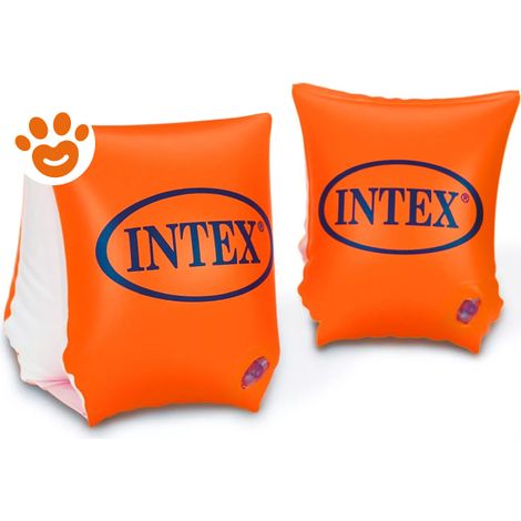Intex Braccioli Modello 58642 Arancio 2 Camere d'Aria per Bambini 3-6 Anni