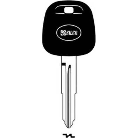 2 x SILCA TOY46RTE CHIAVE TRANSPONDER VUOTA OTTONE