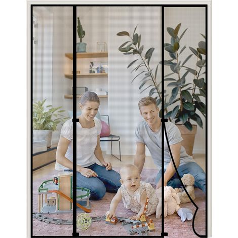 Moustiquaire magnétique pour porte - 160 x 222 cm - Double porte (1/5)