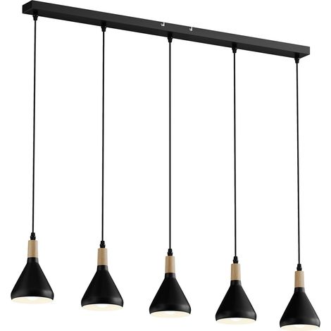 [NEUWERTIG] Lindby Pendelleuchte Hängelampe Arina Schwarz 100 Cm 5 Flammig E14 B-Ware