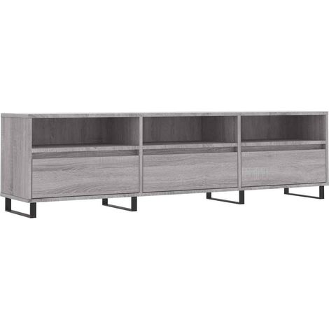 Mobile TV  Armadietto TV  Mobile Porta TV Grigio Sonoma 150x30x44,5 cm Legno Multistrato (1/4)