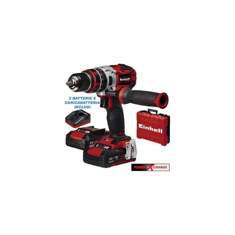 TRAPANO AVVITATORE A PERCUSSIONE BATTERIA 18V 2AH (TE-CD 18 LI-i BL) -  EINHELL